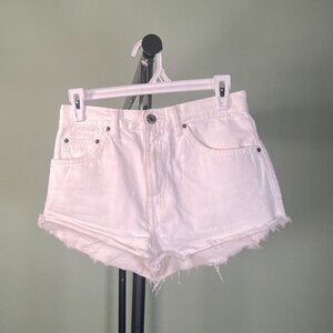 Pull & Bear White Denim Distressed Shorts - Women's Size 4